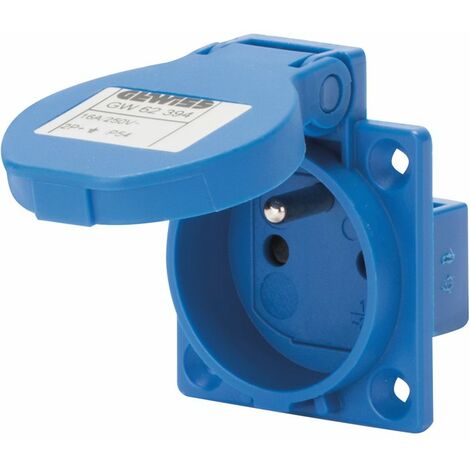 SOCLE PRISE 2P+T 16A FRANCAIS IP54 50X50 GEWISS GW62394