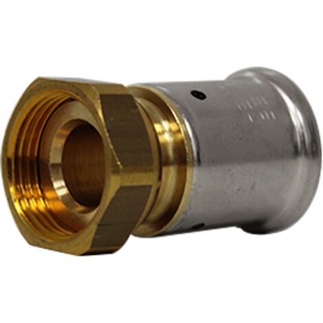 Manchon droit multicouche à visser Henco - Ecrou tournant 3/4' - Diamètre 26 mm (1/5)