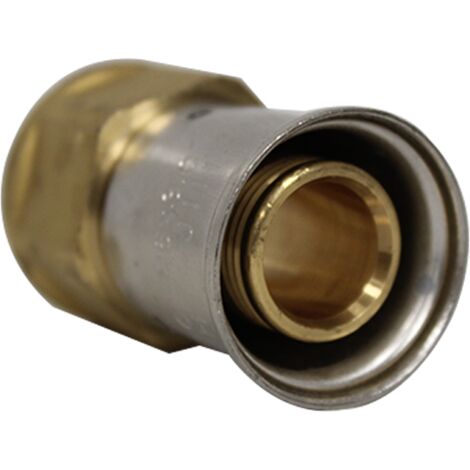 Manchon laiton droit multicouche à visser Henco - Femelle 3/4' - Diamètre 26 mm (1/4)