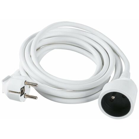 Rallonge électrique 10 m – Section 3G 1,5 mm² – Intensité 16 A – Tension 230 V – Puissance 3500 W pour usage domestique – Dhome - FMZ3-01