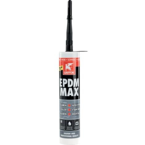Colle et mastic d'étanchéité universel - EPDM MAX- Griffon - 465 g - Noir