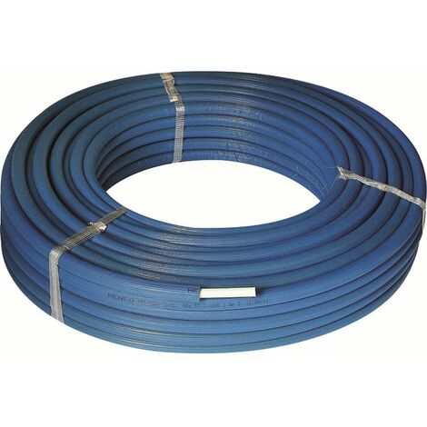 Tube multicouche pré-isolé RIXc - Henco - bleu - diamètre 26 mm - L.50 m