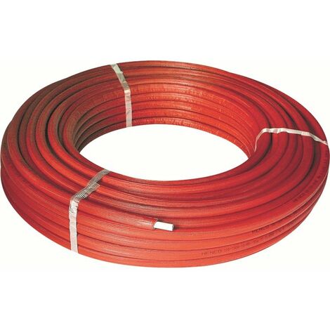 Tube multicouche pré-isolé RIXc Henco - rouge - diamètre26 mm - L.50 m