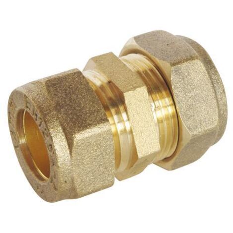 Raccord bicône laiton réduit - Diamètre 16 mm - Diamètre 14 mm