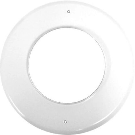 TEN – Rosace en aluminium laqué blanc diamètre 125 mm – Compatible conduits ventouse gaz – Pour systèmes de chauffage et fumisterie