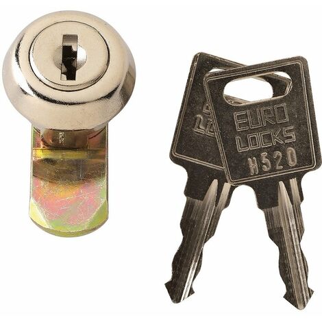 Ecolands – Barillet pour coffret gaz dormant – 2 clés incluses – Fixation sous verre – Pour espaces confinés