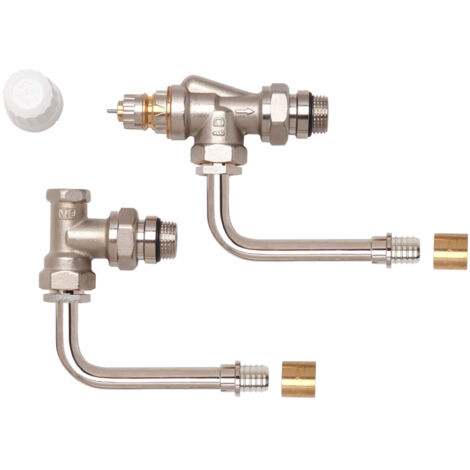 Kit hydrocablé équerre inversée RA-IN - Danfoss - Coude orientable - A glisser - 12 mm (1/3)