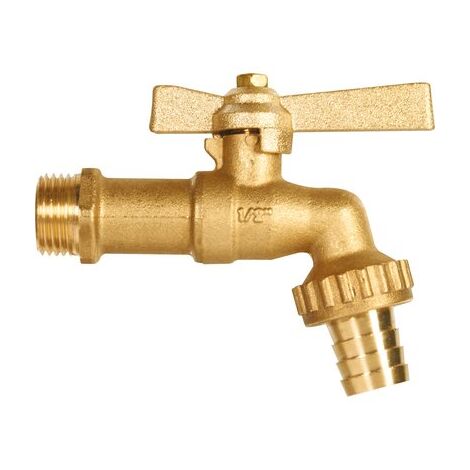 Sferaco – Robinet de puisage laiton 3/4' fileté – Corps en laiton brossé – Presse étoupe en PTFE – 681045