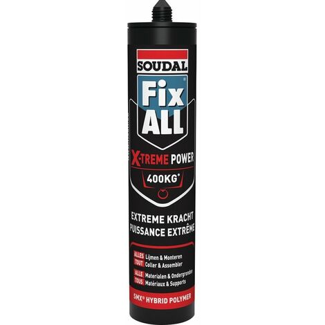 Soudal – Mastic de fixation blanc 290 ml – Adhérence exceptionnelle sur tous supports – Résistance UV et conditions climatiques – Application facile (1/4)