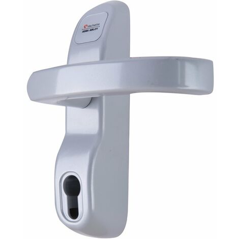 Vachette – Module à béquille pour serrure anti-panique – Argent – Compatible portes bois, métal, PVC et aluminium – Installation facile en applique