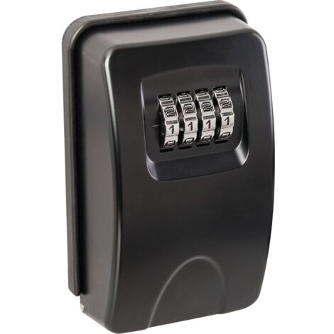 Thirard – Boîte à clé à combinaison 4 chiffres – Acier noir avec joint d'étanchéité – Dimensions 68x110x43mm – Mécanisme modifiable