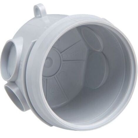 Legrand – Boîte d'encastrement mural 1 poste 64mm – Profondeur 58mm – IP20 IK04 – Installation horizontale/verticale – Pour béton et cloisons sèches