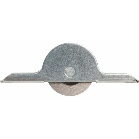 Monin – Galet à rouleaux pour porte lourde 5mm – Acier zingué – Dimensions 72,5x20,5mm – Charge max 15kg – Installation facile