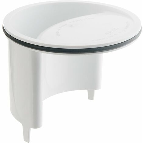 Nicoll – Kit cloche avec joint pour siphon de sol SITAR en PVC blanc – Étanchéité optimale – Installation rapide sans outil – Pour collectivités et locaux professionnels