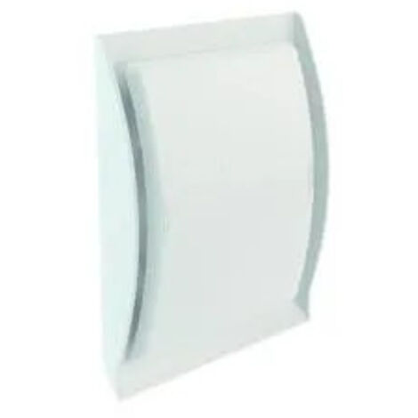 Nicoll – Grille aération VMC 125 mm – Passage d'air 100 cm² – Installation facile à clipser – Pour ventilation intérieure et extérieure