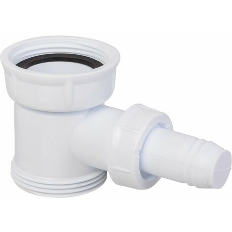 Nicoll – Raccord intercalaire pour machine à laver – Adaptable sur siphons d'éviers – Filetage 1'1/2 – Hauteur 54 mm – Ø 40 mm en polypropylène (1/5)