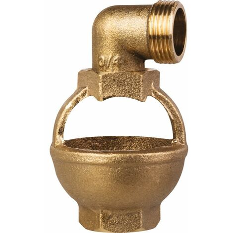 Entonnoir laiton avec coude à visser mâle pour soupape de sécurité 3/4" (20/27) - Watts (1/3)