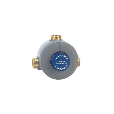 Watts – Mitigeur thermostatique collectif 56 à 400 l/min – Manette de blocage – Capot de protection PVC gris – Sécurité anti-brûlure