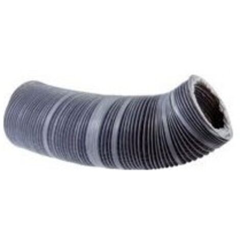 Unelvent – Gaine VMC souple en PVC gris – Diamètre 80 mm – Longueur 20 m – Armature hélicoïdale pour durabilité – Pose horizontale ou verticale