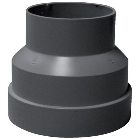 Atlantic – Réducteur plastique concentrique 125/100 mm – PVC gris pour VMC – Installation facile – Circulation d'air optimisée