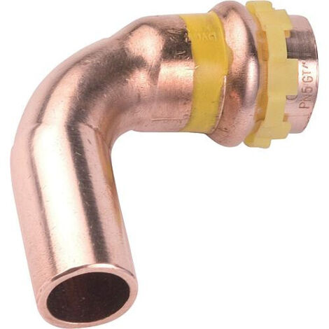 Coude cuivre 90 degrés gaz mf Diamètre 18 mm - Aalberts Integrated Piping Systems (1/5)