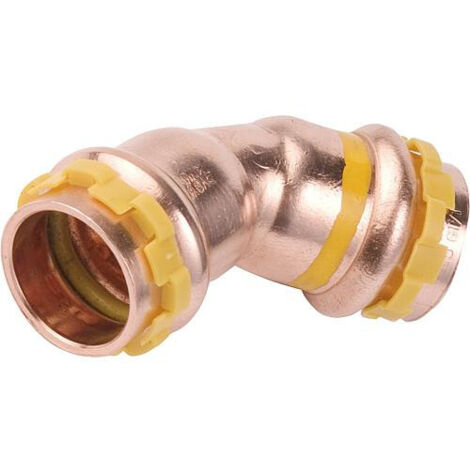 Coude cuivre 45 degrés gaz ff Diamètre 22 mm - Aalberts Integrated Piping Systems (1/4)
