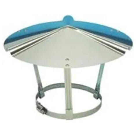 TEN – Chapeau chinois inox 120-140 mm – Sortie de toit anti-pluie – Compatible gaz, bois, fuel – Protection conduits toiture