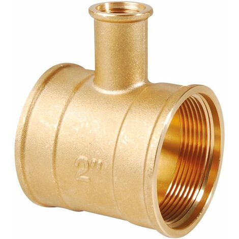 Thermador – Té laiton pour thermomètre 1'1/4 – Raccord porte-thermomètre femelle – Installation facile dans circuit d'eau – Mesure précise température chauffage
