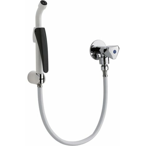 Lave-bassin avec robinet à clapet, manette à 45° - Presto (1/2)