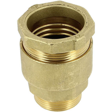 Huot – Raccord PE laiton mâle 1'1/4 – Compression Ø42 mm – Joint caoutchouc EN 681-1 – Installation facile pour tubes polyéthylène et PVC