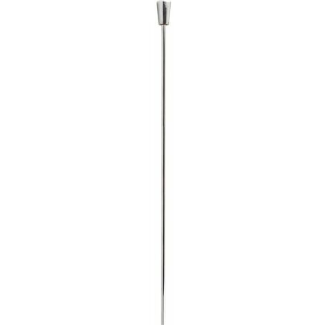 Tirette de vidage à bouton – Laiton chromé – Longueur 363mm – Diamètre tige 4mm – Compatible lavabos standards – Sélection Cazabox