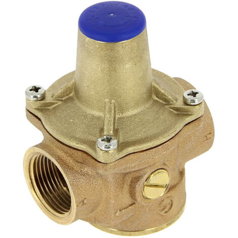 Réducteur de pression 3/4'' DN20 en bronze – Pression amont 16 bar – Réglable 1 à 5,5 bar – Clapet antipollution intégré