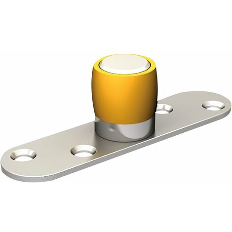 Mantion – Guide olive laiton pour portes coulissantes – Compatible jusqu'à 150 kg – Installation rapide avec platine pré-assemblée – Dimensions 30x30mm