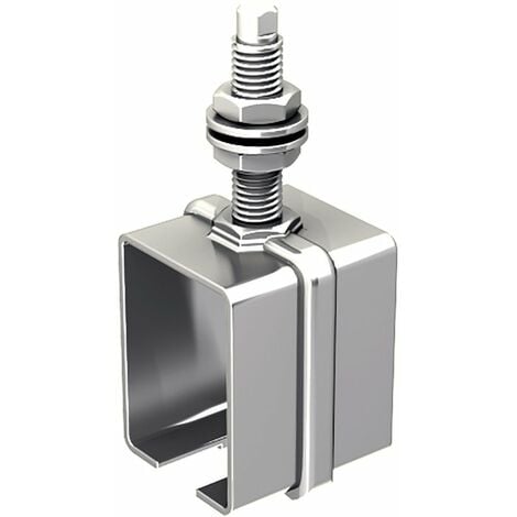 Ferrure de porte à déplacement droit pour porte de 150 kg Mantion Flot - Support enveloppant - Tige courte 5041