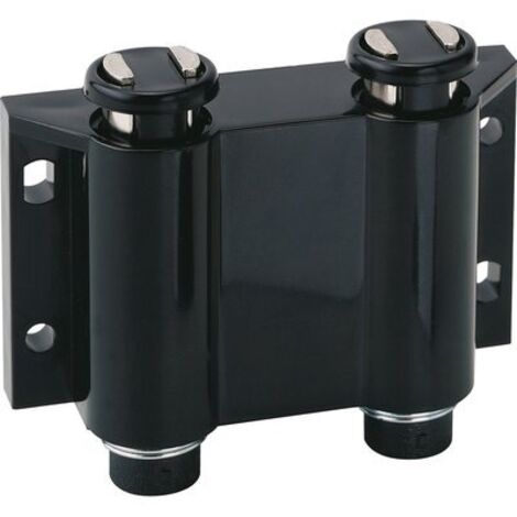 Hettich – Loqueteau pour meuble noir – Force d'adhérence 0,9 à 1,3 kg (x2) – Conception en plastique et acier chromé – Installation facile