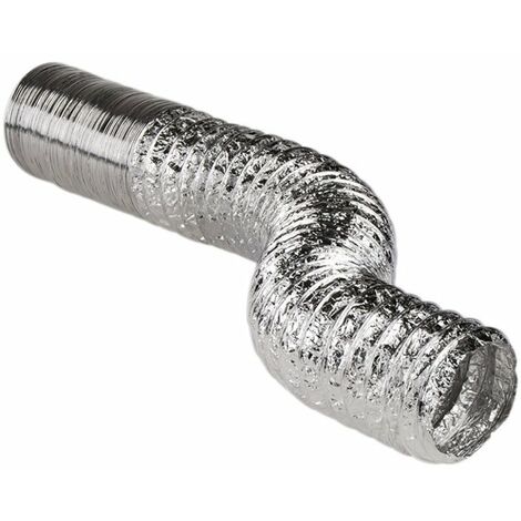 Vortice – Gaine VMC souple en aluminium 125 mm – Longueur 10 m – Températures -30°C à +250°C – Pression 3000 Pa