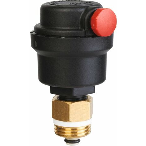 RBM – Purgeur chauffage central automatique – Filetage mâle 3/8' – Clapet anti-retour – Compatible circuits avec glycol 30%