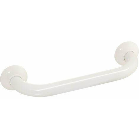 Barre d'appui droite aluminium blanc - 400 mm - Ø 30 mm - Pellet ASC