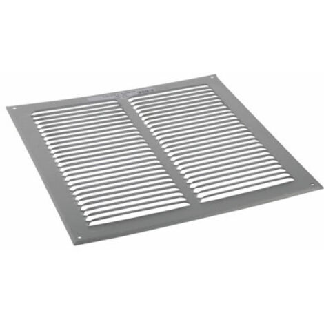 Anjos Ventilation – Grille d'aération en aluminium anodisé 200x200 mm – Pose murale – Passage d'air 120 mm – 6605 (1/3)