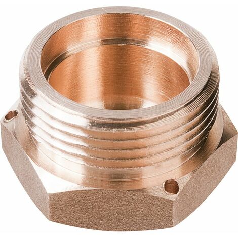 Bouchon mâle à joint plat – Raccord gaz hexagonal – Filetage M 6/20 – Fixation à visser pour compteurs – Vissage sécurisé – Banides
