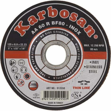 Disque à tronçonner - SCID - Diamètre 125 mm - Inox - Usage fréquent (1/3)