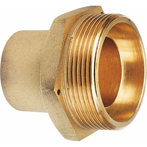Ecolands – Raccord droit en cuivre pour régulateur gaz naturel – Diamètre 22 mm – Filetage M 6/20 – Fixation à visser pour installations sécurisées