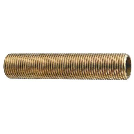 Tige filetée à visser - Laiton - Mâle / Mâle - Longueur 10 cm - M 1/2'