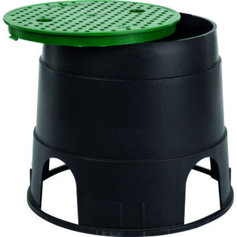 Capvert – Regard rond de visite fermeture à baïonnette 24/31,5 cm – Hauteur 26 cm – Polypropylène pour environnements extérieurs