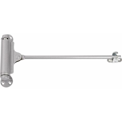 Groom – Ferme-porte mécanique Tirex – Argent 80 – Force de fermeture 1154 – Installation côté paumelles – Charge maximale 80 kg