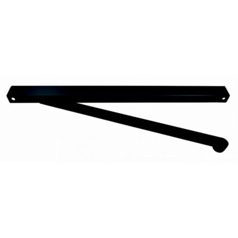 Geze – Bras à coulisse pour ferme-porte TS3000 et TS5000 – Noir mat RAL 9005 – Aluminium – Compatible portes 1 vantail