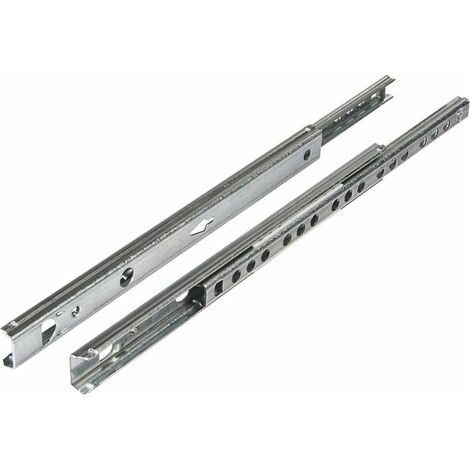 Coulisse à sortie partielle Hettich KA 1730 STA galv. L.400mm 10kg Longueur de tiroir 250-410mm - 30766