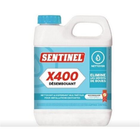 Sentinel Désembouant X400 liquide jaune à brun 1 litre