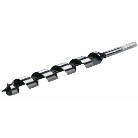 Mèche à bois spirale 230 mm – Diamètre 16 mm – HSS pour bois massif et plaques de plâtre – Évacuation optimale des copeaux – Scid