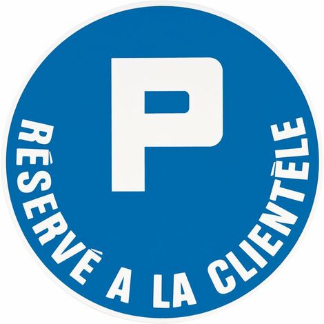 Novap – Panneau d'obligation parking réservé – Polystyrène choc Ø300mm – Pré-percé pour installation facile – Résistant aux chocs et UV